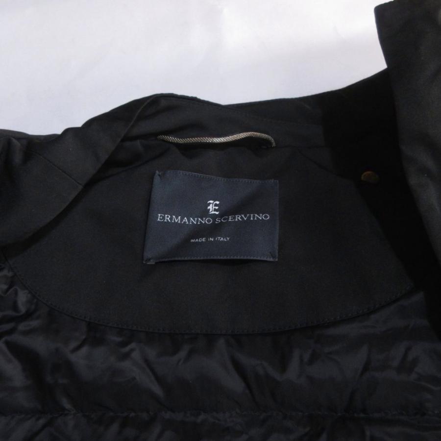 エルマノシェルビーノ ERMANNO SCERVINO 現行 中綿ブルゾン 40 黒 
