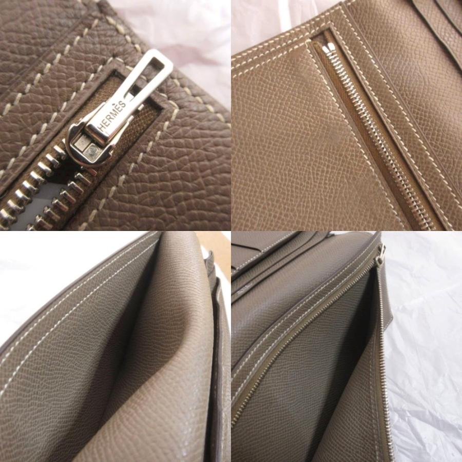 HERMES（エルメス） ベアンスフレ ヴォーエプソン エトゥープ 長財布 