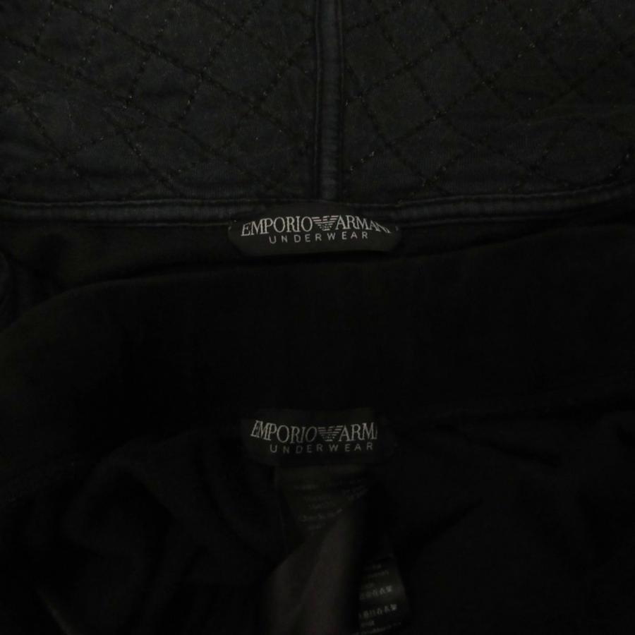 EMPORIO ARMANI ジップアップパーカー パンツ ベロア M EMPORIO ARMANI エンポリオアルマーニ イージーセットアップ ジップ