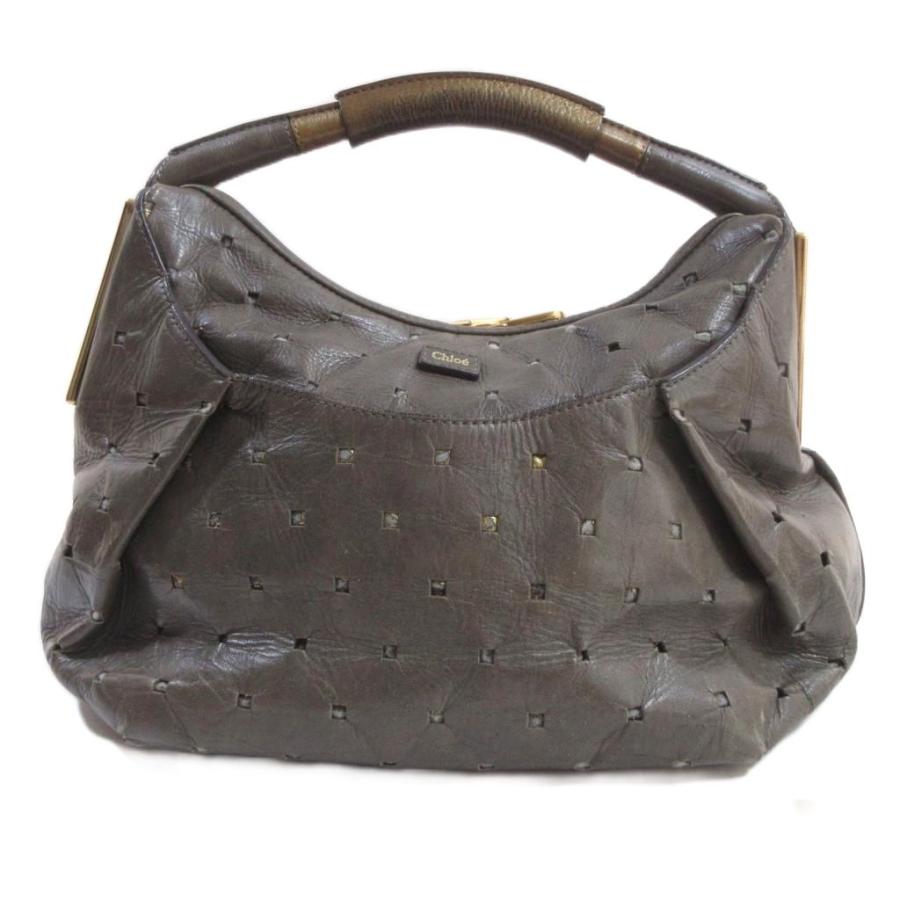 Chloe（クロエ） レザー ワンショルダーバッグ 茶 ブラウン ジップ開閉 