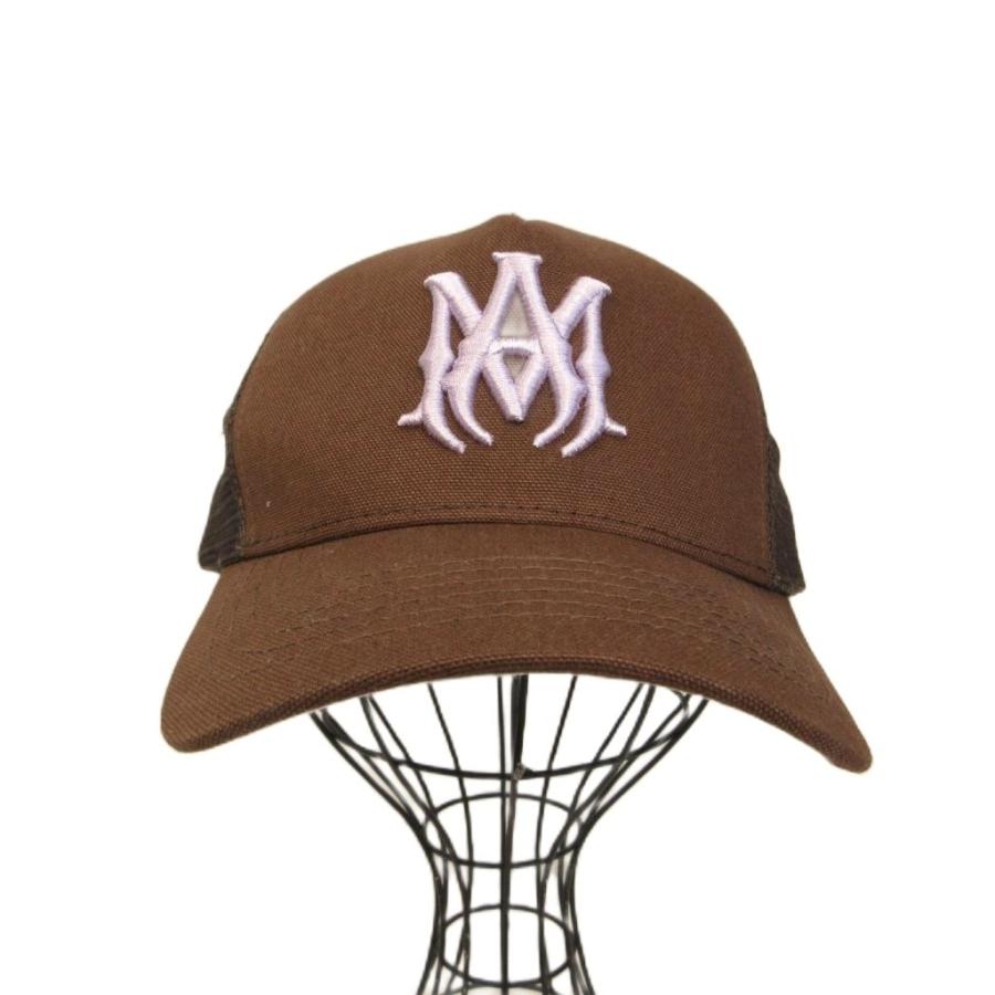 アミリ AMIRI 極美品 MA TRUCKER HAT エンブロイダリーロゴ キャップ 