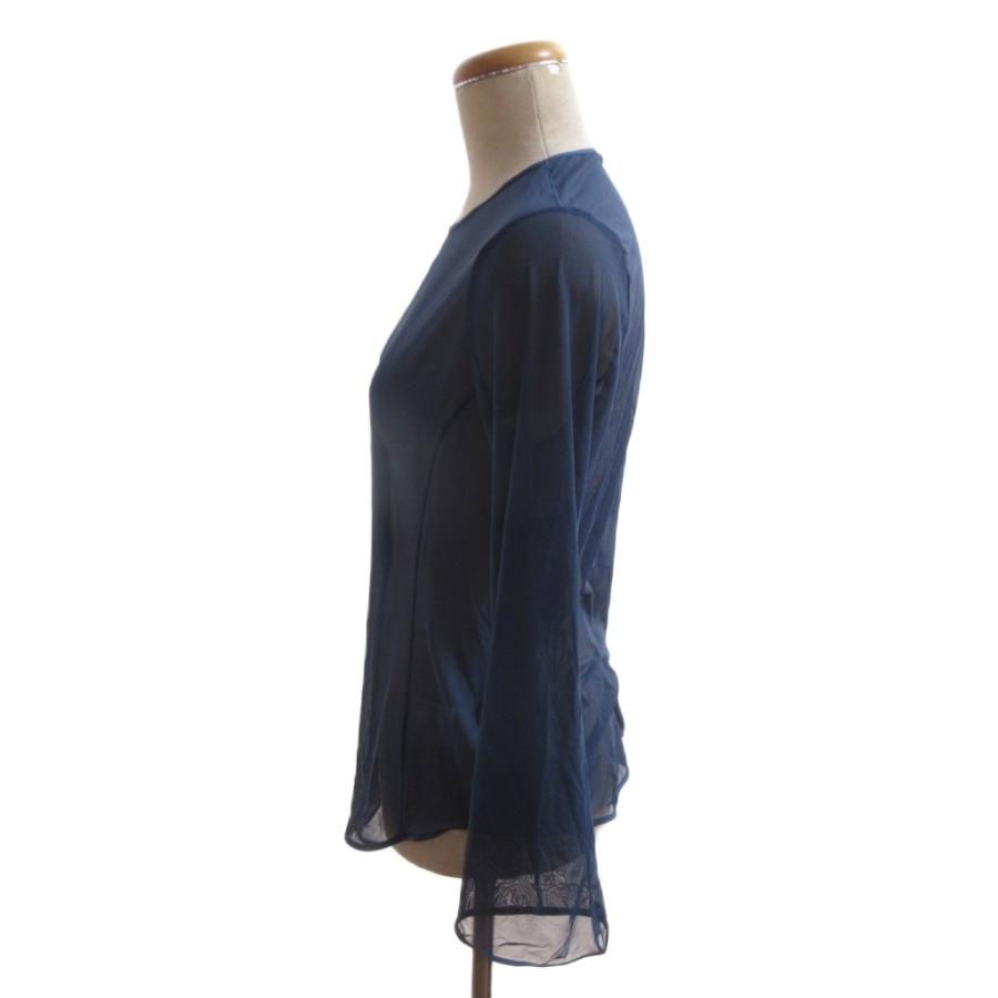 ユニクロ（UNIQLO） UNIQLO Mame Kurogouchi コラボ カットソー XL 青 