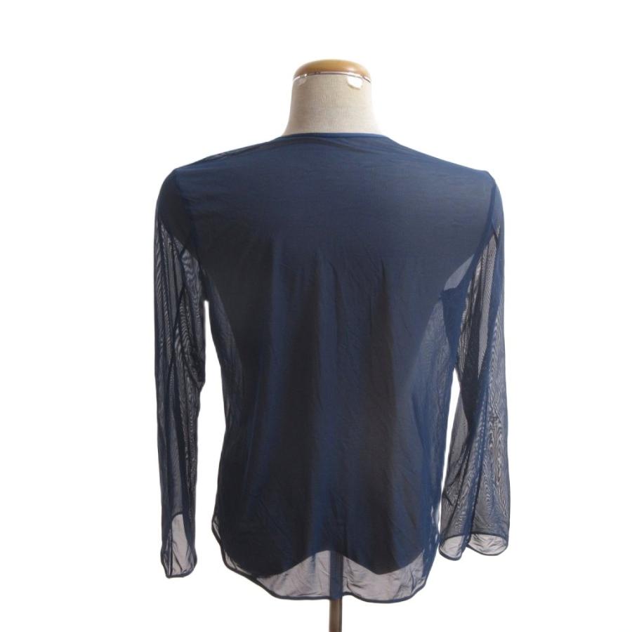 ユニクロ（UNIQLO） UNIQLO Mame Kurogouchi コラボ カットソー XL 青 