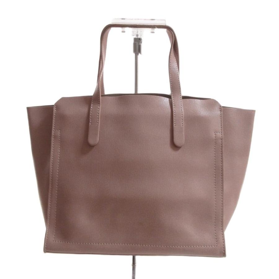 FURLA（フルラ） ハンドバッグ ピンク 無地 チャーム付き トートバッグ 
