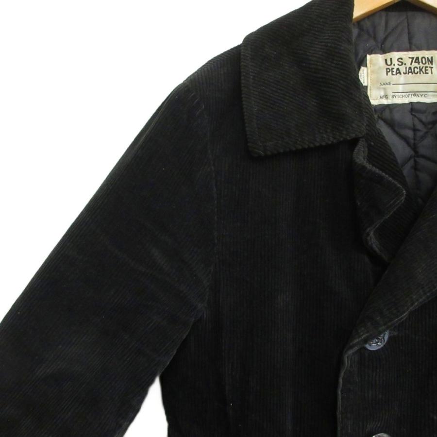 Schott ショット 740N USA製 キルティング ウール ピーコート ショット SCHOTT 90s U.S.740N P ピーコート コーデュロイ ダブル