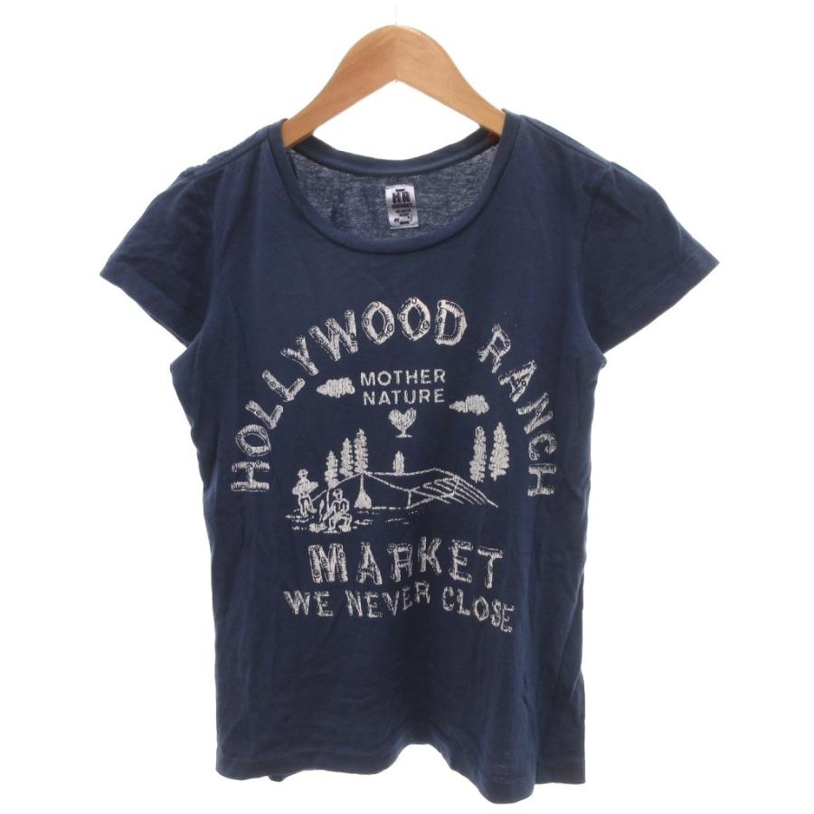 ハリウッドランチマーケット HOLLYWOOD RANCH MARKET Tシャツ S 紺 