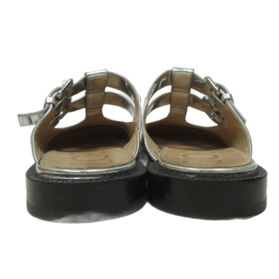 LOEWE（ロエベ） LOEWE campo metallic leather mary jane mules