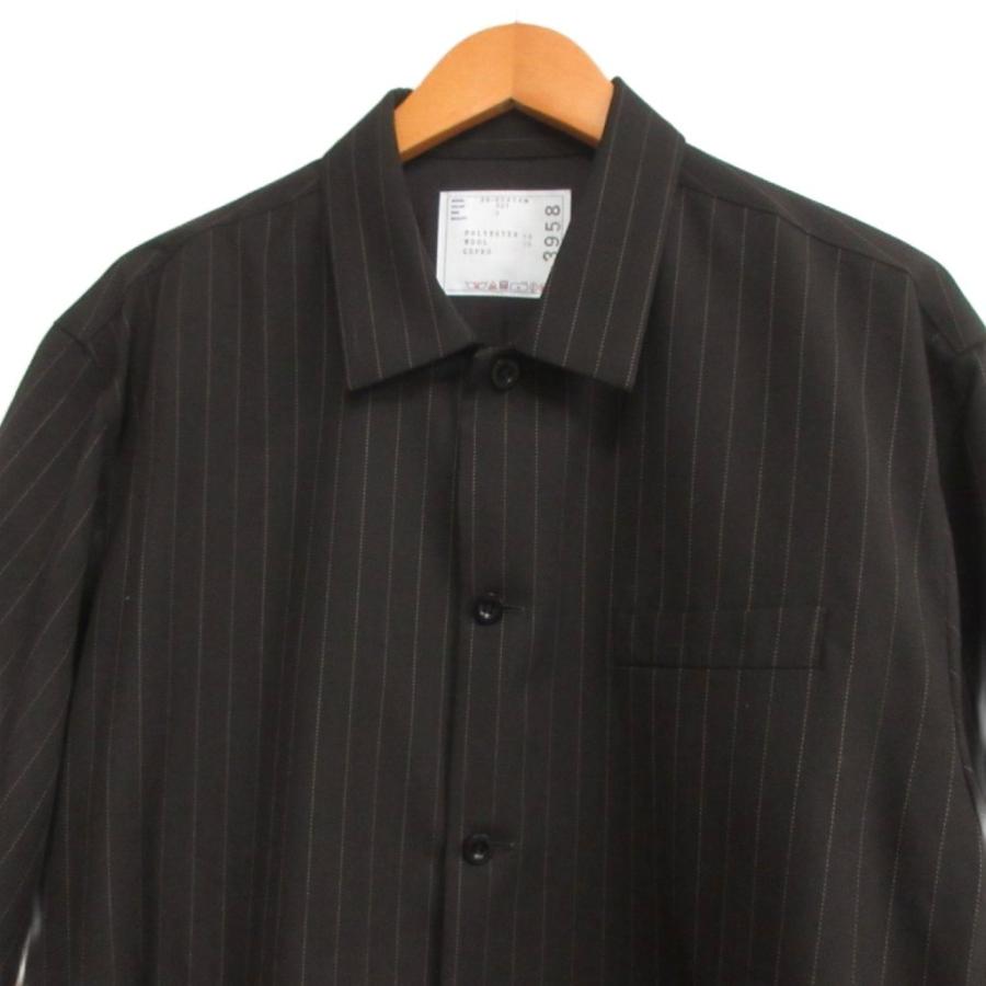 未使用品 サカイ sacai 極美品 26SS Chalk Stripe Shirt チョーク