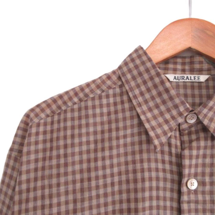 オーラリー AURALEE 美品 26SS AIRY LIGHT COTTON CHECK BIG SHIRT