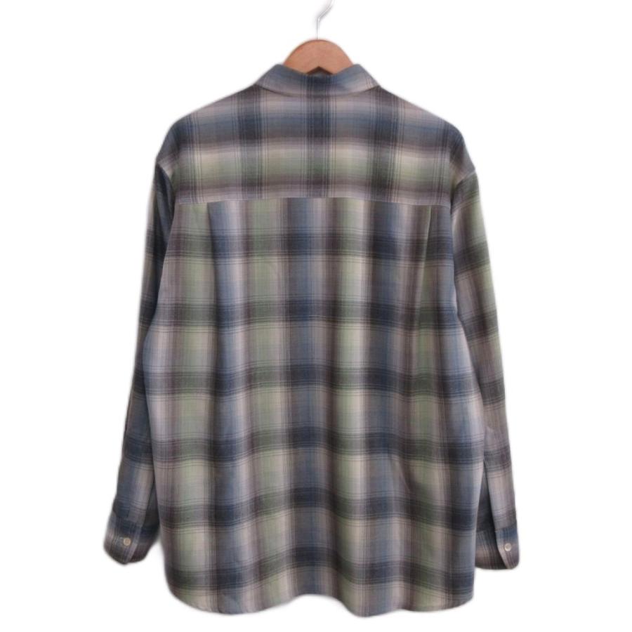 オーラリー AURALEE 美品 25SS SUPER LIGHT WOOL CHECK SHIRT ウール