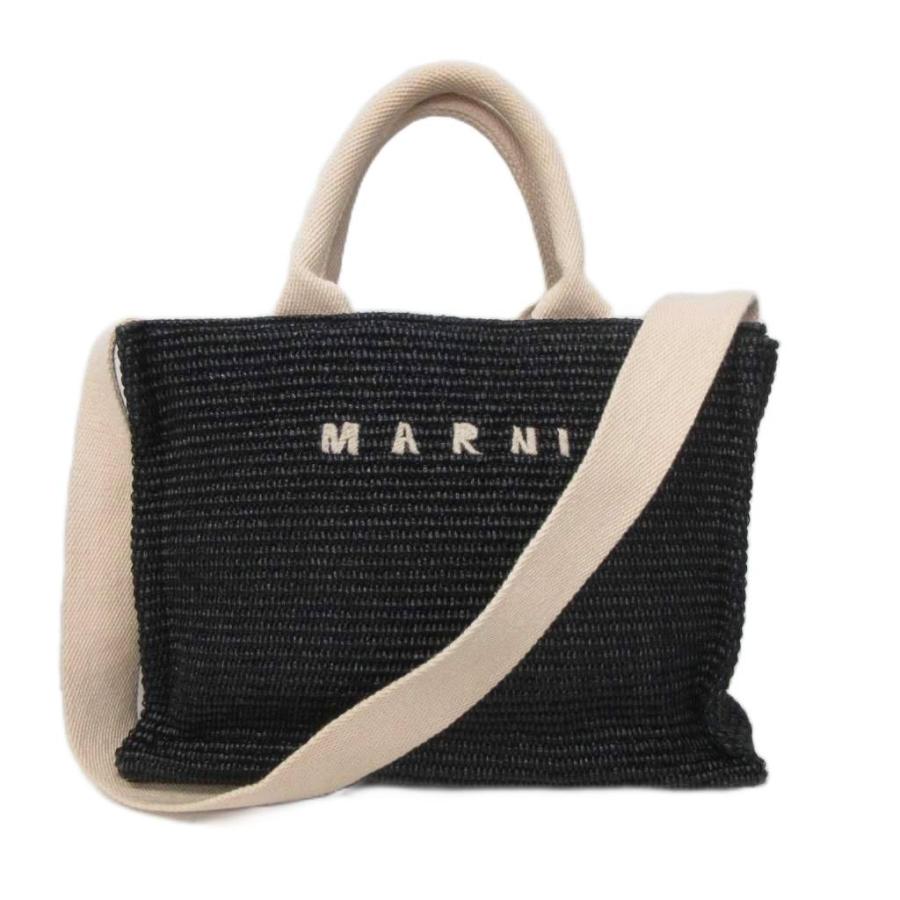 MARNI（マルニ） スモールバスケット 2WAY トート かごバッグ ラフィア