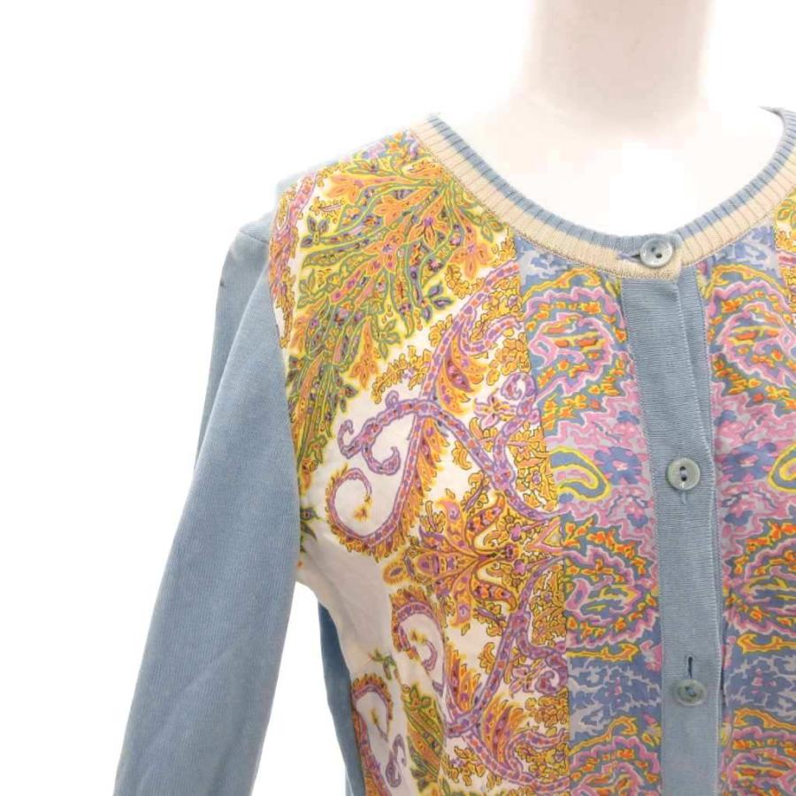 ETRO（エトロ） カーディガン ニット ペイズリー柄 絹 シルク 薄手