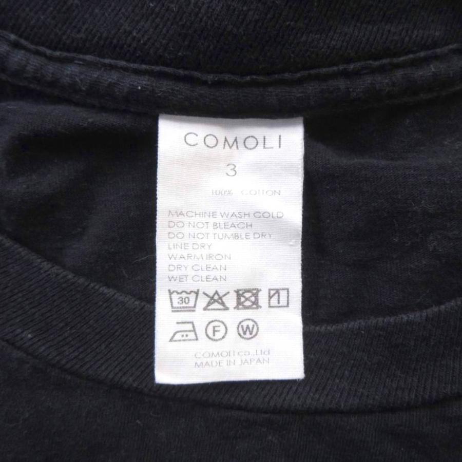 コモリ COMOLI サープラス長袖シャツ ロンT カットソー 長袖 3 黒
