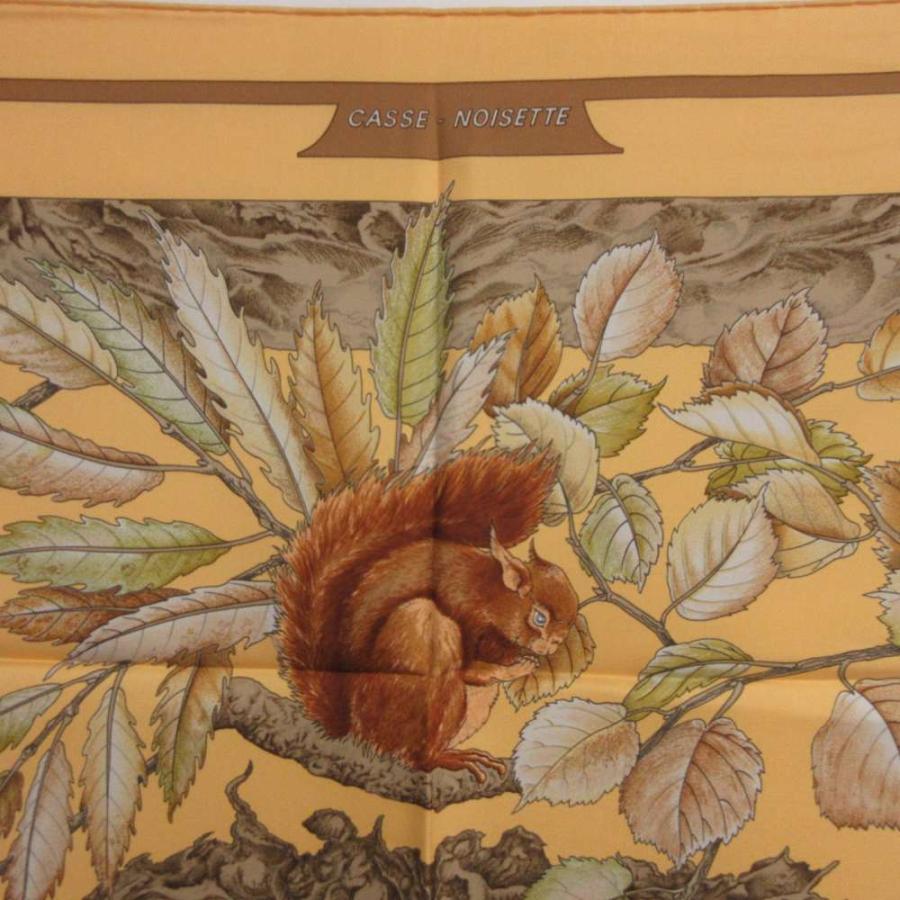 HERMES（エルメス） 美品 スカーフ カレ90 CASSE-NOISETTE くるみ割り