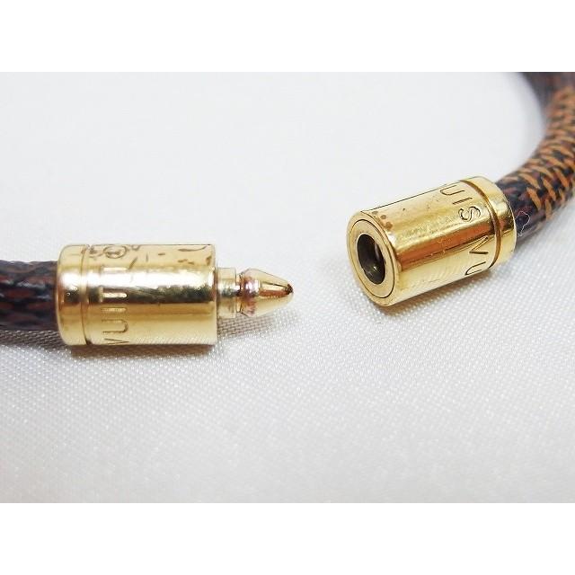 Louis Vuitton Damier Brass Les Keep It Bangle Bracelet Brown Gold k73e0407 Japan | eBay
