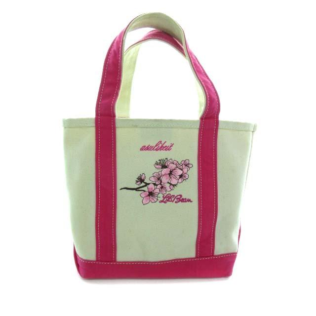 中古 エルエルビーン L L Bean トートバッグ 桜 刺繍 キャンバス かばん 手提げ ピンク レディース ベクトル 古着 103 ブランド古着販売のベクトル 通販 Yahoo ショッピング