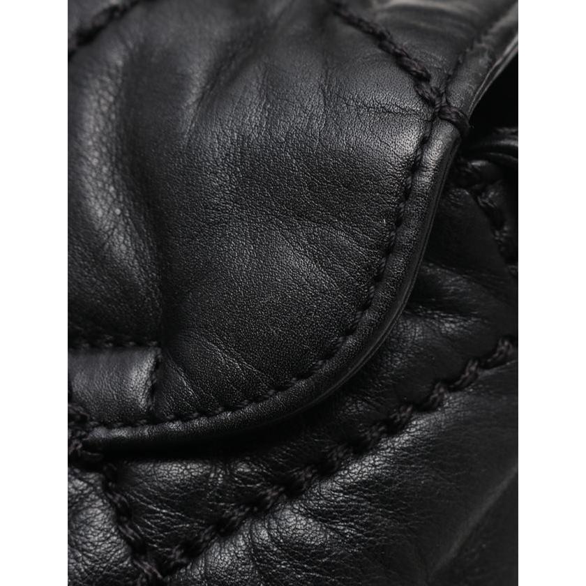 CHANEL Shoulder Bag Wild Stitch Black Leather Vintage Processing k6pg0422 Japan | eBay