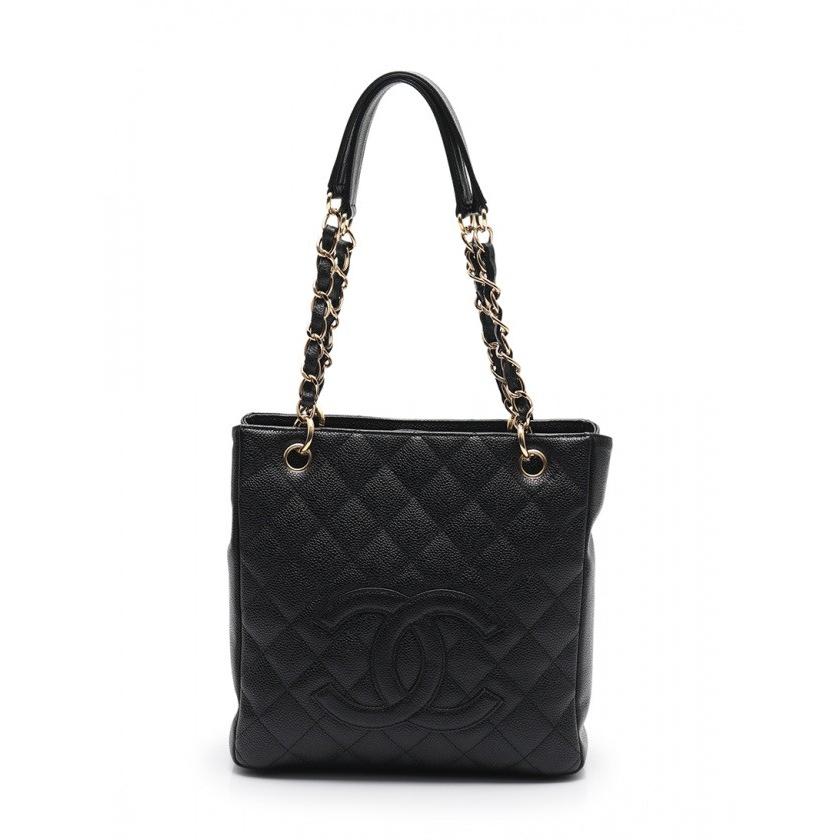 CHANEL Tote Bag Cocomark PST Black Caviar Skin Women&#39;s k6pg0301 Japan EMS | eBay