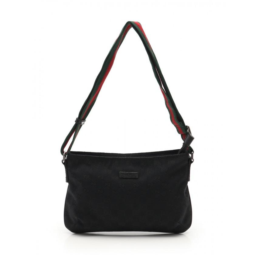 超歓迎された 【】グッチ GUCCI ショルダーバッグ シェリーライン ウェビングライン GGキャンバス 黒 189749 キャンバス レディース 【ベクトル 古着】, アクアギフト c857000c