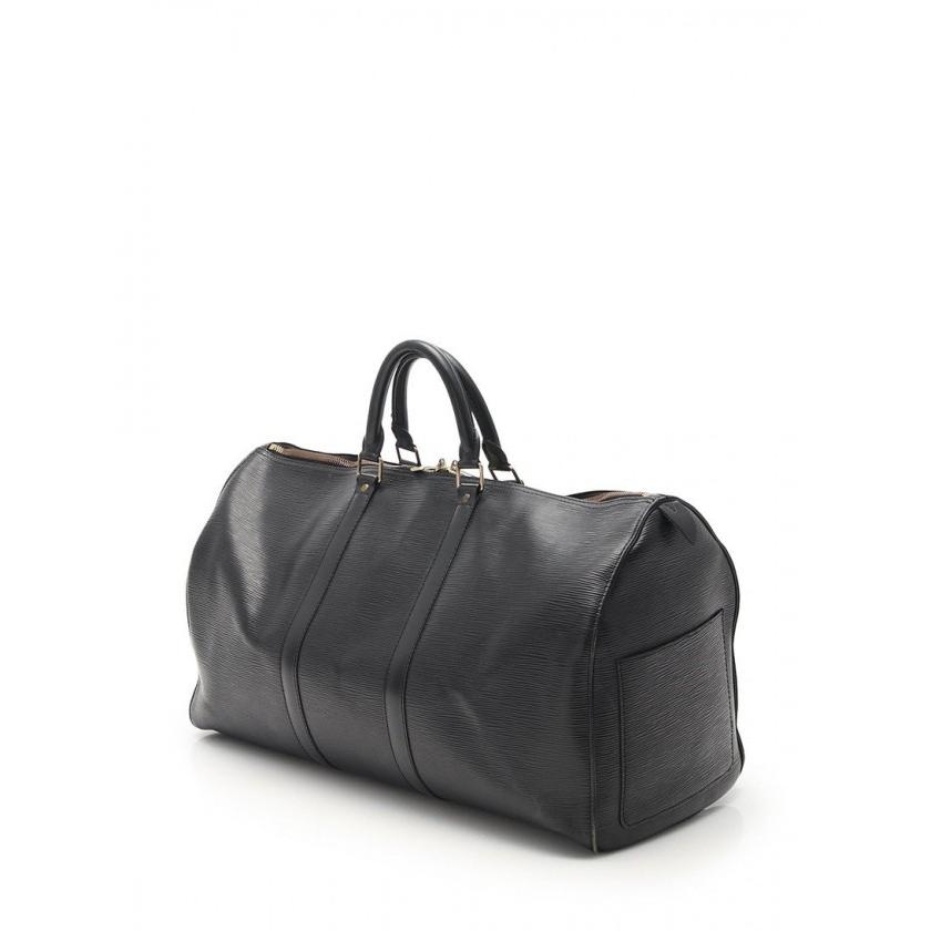 Louis Vuitton Boston Bag Keepol 50 Epi Noir M42962 Leather Mens k73d2731 Japan | eBay