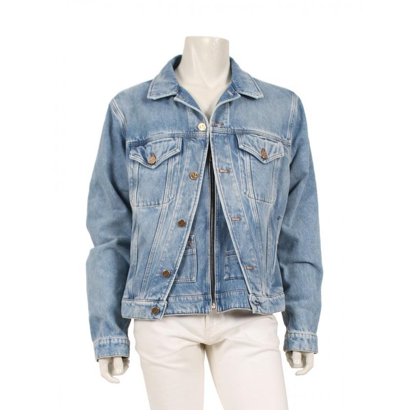 中古 ルイヴィトン Louis Vuitton デニムジャケット Xix デニム 水色 54 アウター 無地 L 1a53hf コットン 19ss メンズ ベクトル 古着 Www Workplace No