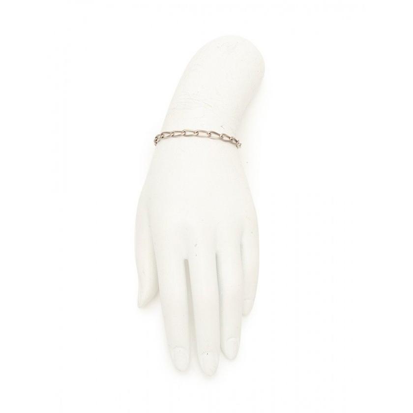 中古 ハム hum チェーンブレスレット ホワイトゴールド イエロー