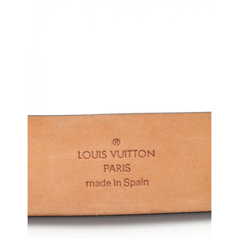 Louis Vuitton Belt LV Logo Leather Belt Black Accessories Leather k4mh2609 Japan | eBay
