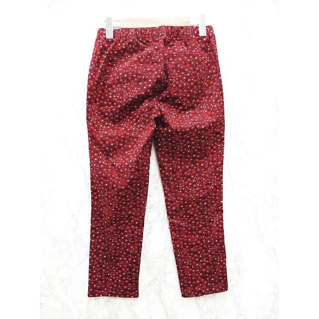 ユニクロ Uniqlo スキニー パンツ ロング丈 コットン ストレッチ 総柄 ウエストリブ 紐 M 赤 黒 白 レディース ベクトル 古着 中古 115 ブランド古着販売のベクトル 通販 Yahoo ショッピング