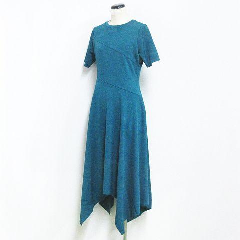 中古 未使用品 リエンダ Rienda ワンピース ロング 半袖 イレギュラーヘム ストレッチ グリーン F Km 4723 01 レディース ベクトル 古着 116 ブランド古着販売のベクトル 通販 Yahoo ショッピング