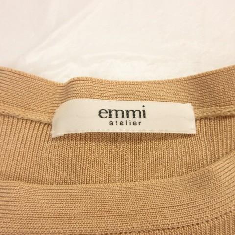 中古 エミアトリエ Emmi Atelier ワンピース ロング 長袖 異素材 ニット シフォン ベージュ 薄ピンク 0 E718 レディース ベクトル 古着 117 ブランド古着販売のベクトル 通販 Yahoo ショッピング