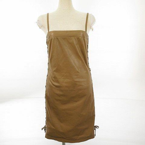 奇跡の再販 中古 グッチ Gucci キャミワンピース ミニ タイト 羊革 ラムレザー レースアップ 茶 38 A38 レディース ベクトル 古着 117 ブランド古着販売のベクトル 通販 Yahoo ショッピング お洒落 Skylanceronline Com