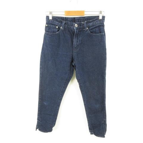 中古 ジーナシス Jeanasis テーパードパンツ デニム ジーンズ インディゴ 紺 S E921 レディース ベクトル 古着 新作人気モデル