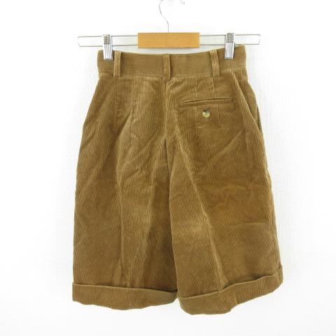 中古 Soiegrege ハーフパンツ キュロット コーデュロイ 茶 キャメル 60 E527 レディース ベクトル 古着 夏セール開催中 Max80 Off