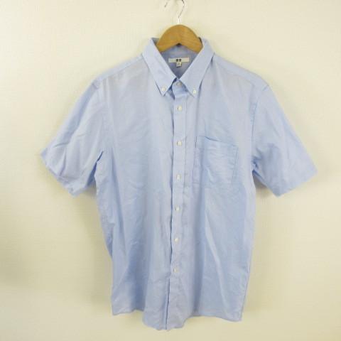 中古 ユニクロ Uniqlo ワイシャツ 半袖 ボタンダウン 青 水色 Xl E メンズ ベクトル 古着 117 ブランド古着販売のベクトル 通販 Yahoo ショッピング