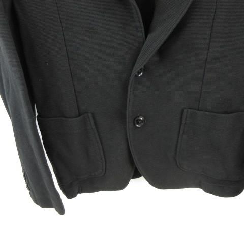 上質で快適 M 黒 スウェット地 長袖 テーラードジャケット Moussy By Azul アズールバイマウジー 中古 63 古着 ベクトル メンズ テーラード ブレザー Www Fattoriabacio Com