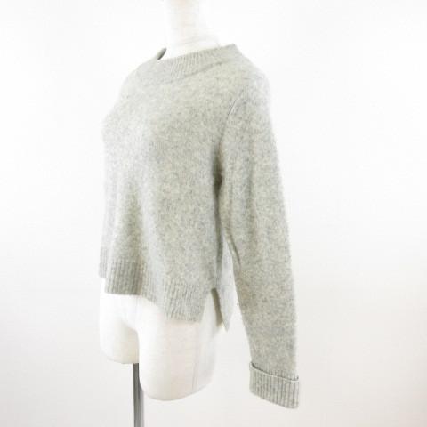 中古 ペルルペッシュ Perle Peche ニット セーター 長袖 ショート丈 ストレッチ グレー 38 E647 レディース ベクトル 古着 117 ブランド古着販売のベクトル 通販 Yahoo ショッピング