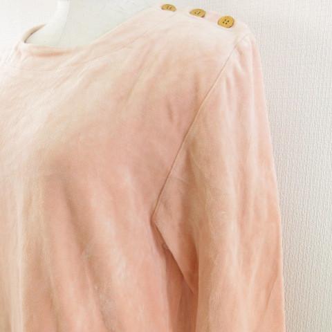 新作からsaleアイテム等お得な商品満載 ワンピース Boutique Foxey フォクシー 中古 チュニック 古着 ベクトル レディース ピンクベージュ 長袖 ミニ ベロア ワンピース Proksi Si