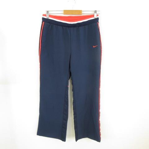 ナイキ Nike ロングパンツ ジャージ ライン 紺 赤 M E607 レディース 117 ブランド古着販売のベクトル 通販 Yahoo ショッピング
