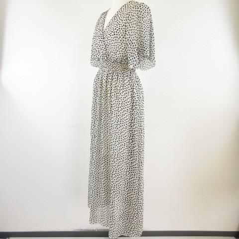 中古 グレイル Grl ワンピース ロング 半袖 ダルメシアン柄 総柄 オフホワイト 白 黒 M T130 レディース ベクトル 古着 117 ブランド古着販売のベクトル 通販 Yahoo ショッピング