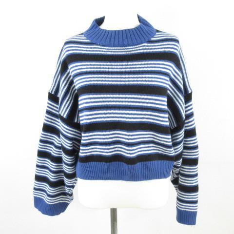 ミスジェイ MISS.J ニット セーター 長袖 ドロップショルダー ボーダー  