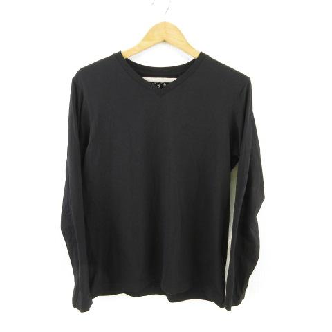 ジーユー Gu カットソー Tシャツ 長袖 Vネック 黒 M T769 メンズ 117 ブランド古着販売のベクトル 通販 Yahoo ショッピング