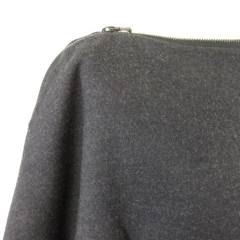 サイ SCYE チュニック ワンピース 半袖 ジップネック 黒 38 *E283  