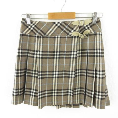 バーバリーブルーレーベル BURBERRY BLUE LABEL ラップスカート ミニ