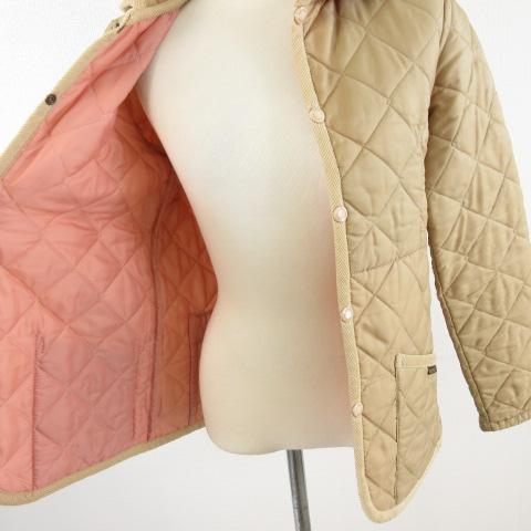 ラベンハム LAVENHAM キルティングジャケット 中綿 長袖 ベージュ 36