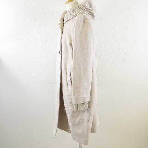 スール soeur7 コート ロング 長袖 グレージュ 9 *T937 レディース