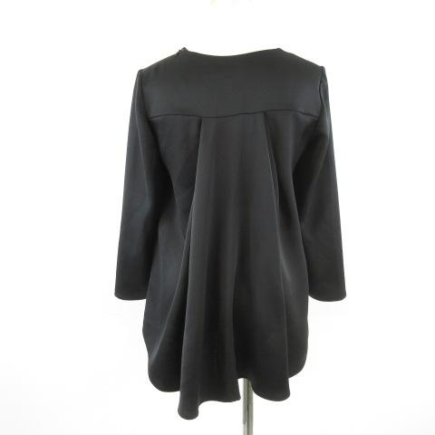 テッドベーカー TED BAKER シャツ ブラウス 七分袖 プルオーバー 黒 0 