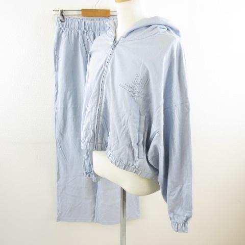 ギャップ GAP セットアップ クロップド丈パーカー 長袖 オーバーサイズ ロングパンツ ロゴ 水色 S L *E16 レディース  :117-202302010062:ブランド古着販売のベクトル - 通販 - Yahoo!ショッピング