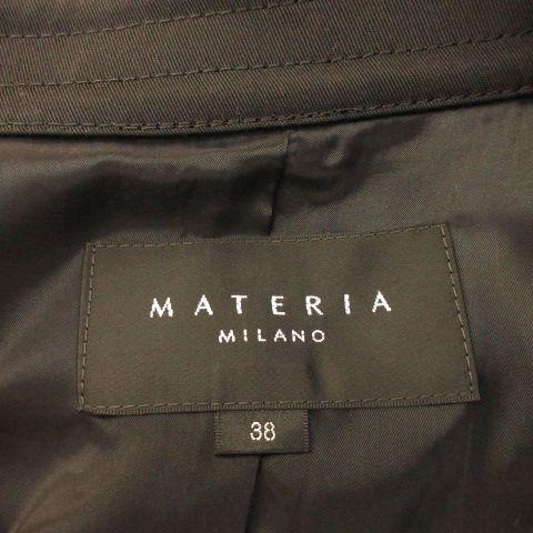 未使用品 マテリア MATERIA MILANO ステンカラージャケット 七分袖
