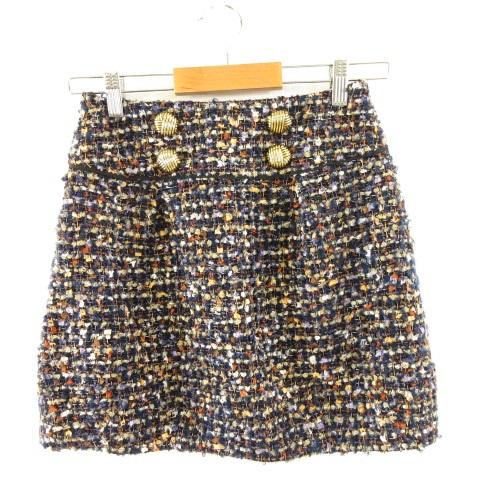 Apuweiser-riche（アプワイザー・リッシェ） ミニスカート ツイード