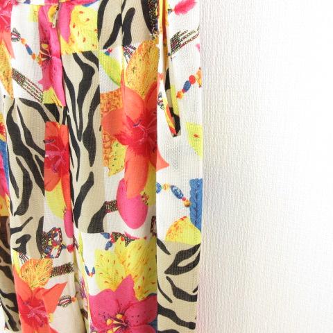 ルイフェロー LOUIS FERAUD テーパードパンツ ロング 花柄 オフ  